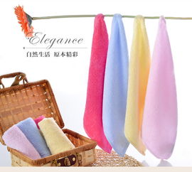 潔玉方巾6條裝 竹之雅竹漿纖維小方巾情侶洗臉巾潔面美容巾柔軟