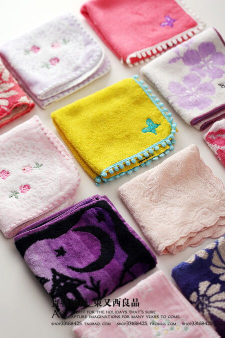 可愛小方巾手帕手巾洗臉吸水美容潔面隨身多 堆糖,美好生活研究所