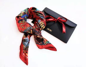 長春手繪旅游地圖絲巾