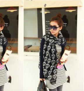 酷街大骷髏李孝利款圍巾 方巾w59_二手設備轉讓_世界工廠網中國產品信息庫