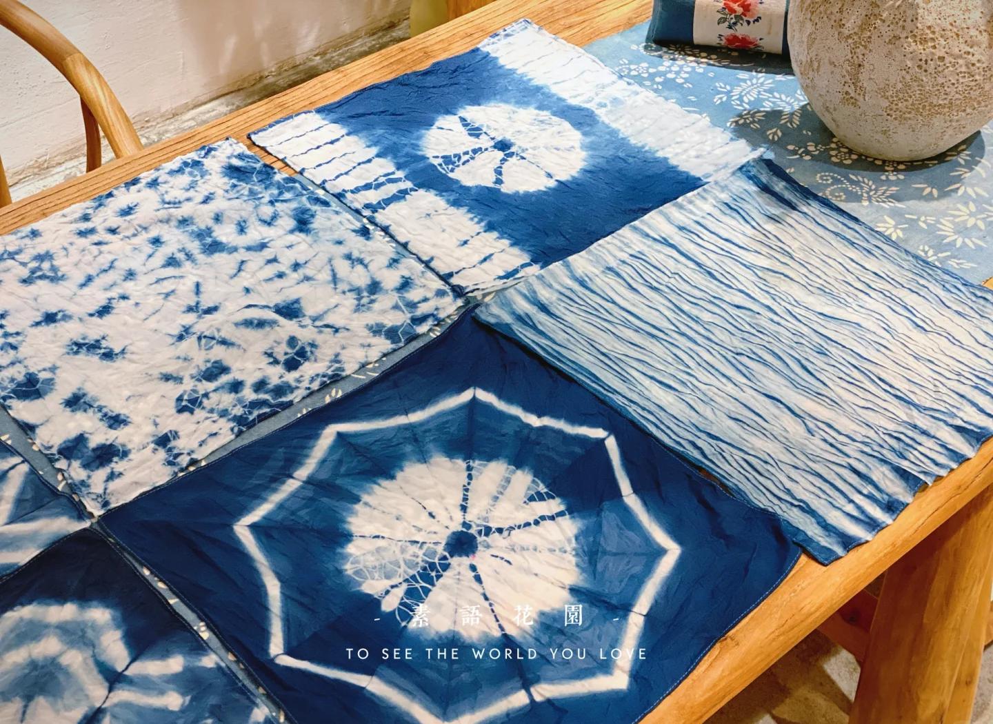 扎染方巾圖案扎法探索