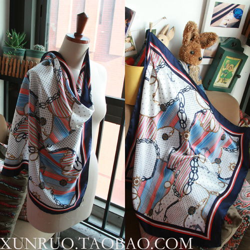 熏若原創設計大氣雪紡緞方巾特惠價兩色入現 堆糖,美圖壁紙興趣社區