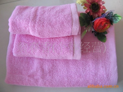 廠家直銷 竹纖維面巾 禮盒毛巾浴巾 廣告禮品毛巾三件套__世界工廠網